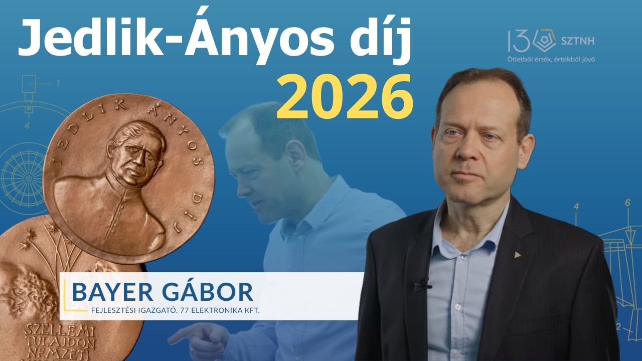 Jedlik Ányos-díj 2026 – Bayer Gábor