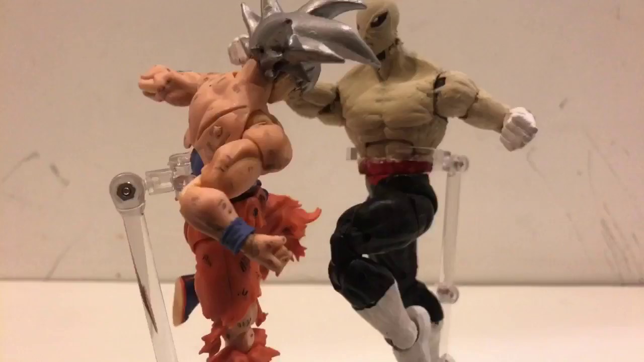 Mastered ultra instinct Goku versus jiren part 3 stop motion 731 subscriber special