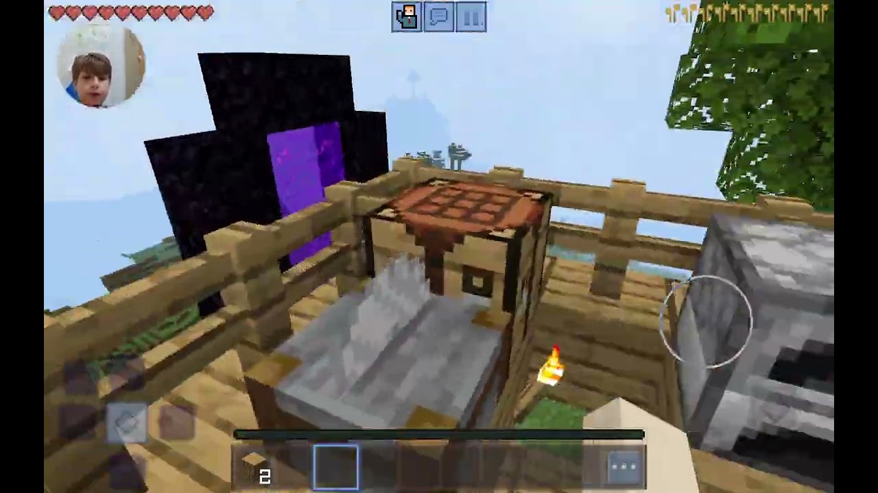 MİNECRAFT AMA HAVADA DEVAM VE AMA PORTAL MACERASI