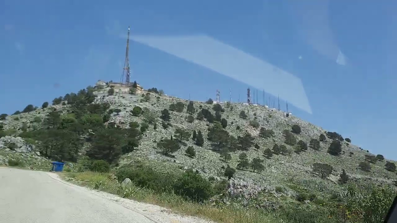 Driving to Mount Pantokrator (Corfu island)