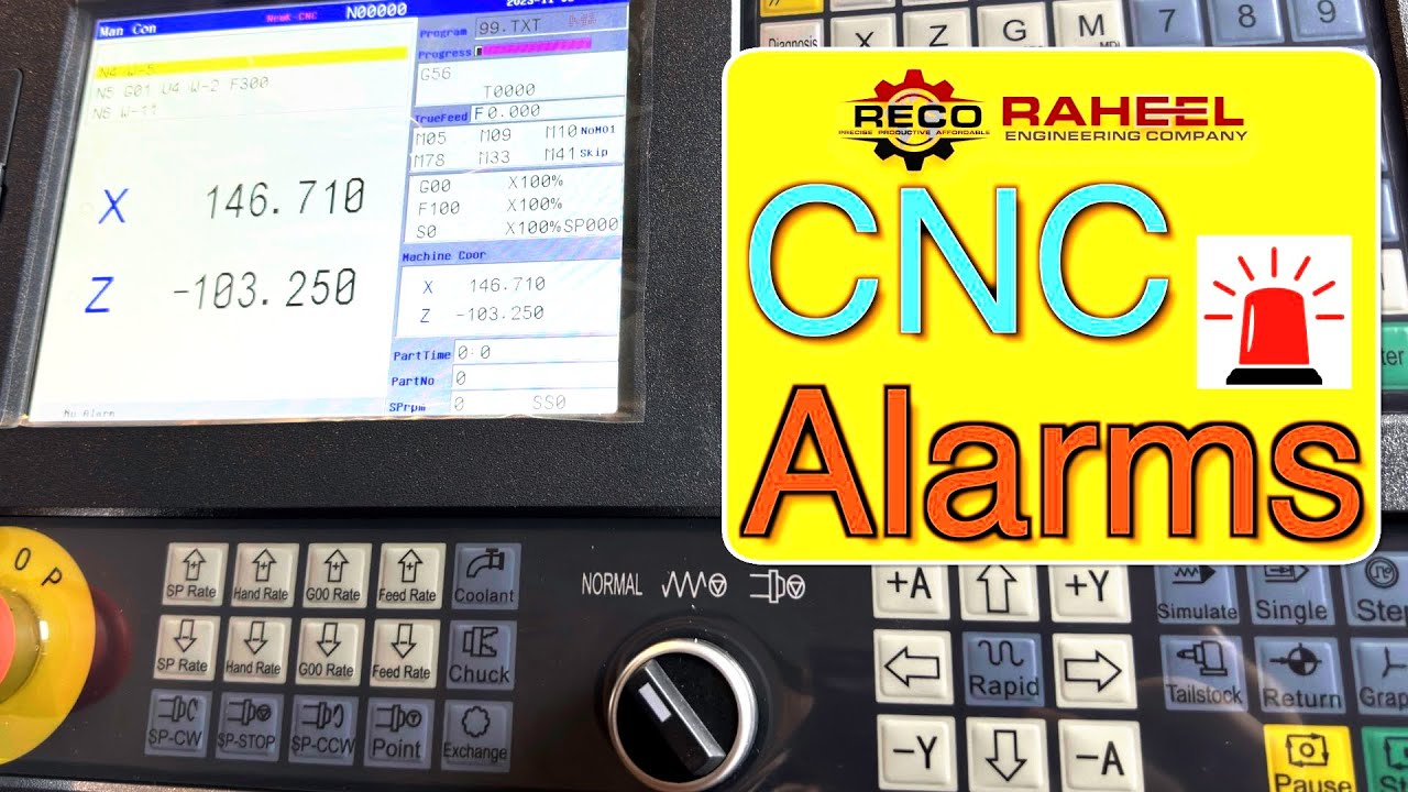 All Alarms Detail in 990TDc lathe or Milling Controller