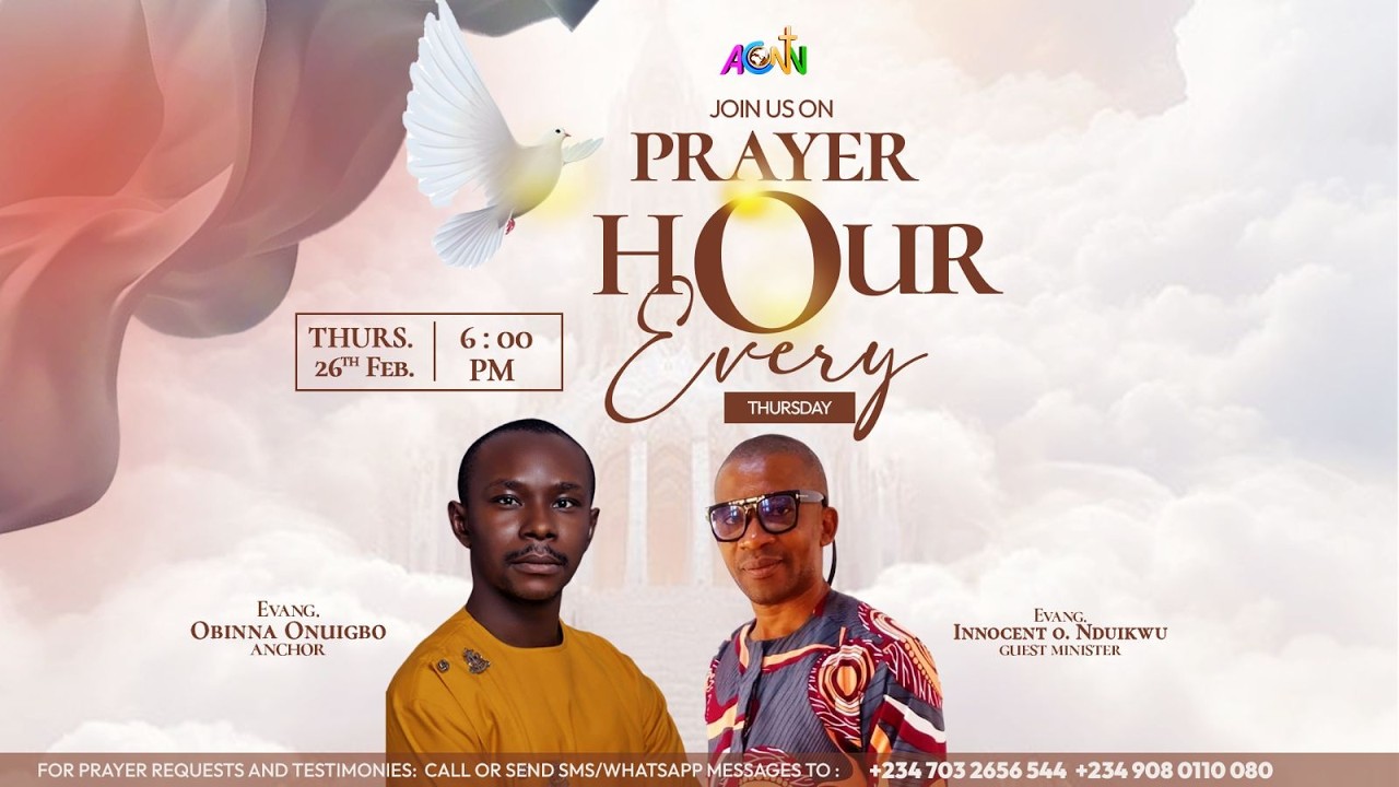 PRAYER HOUR: FEBRUARY 26, 2026