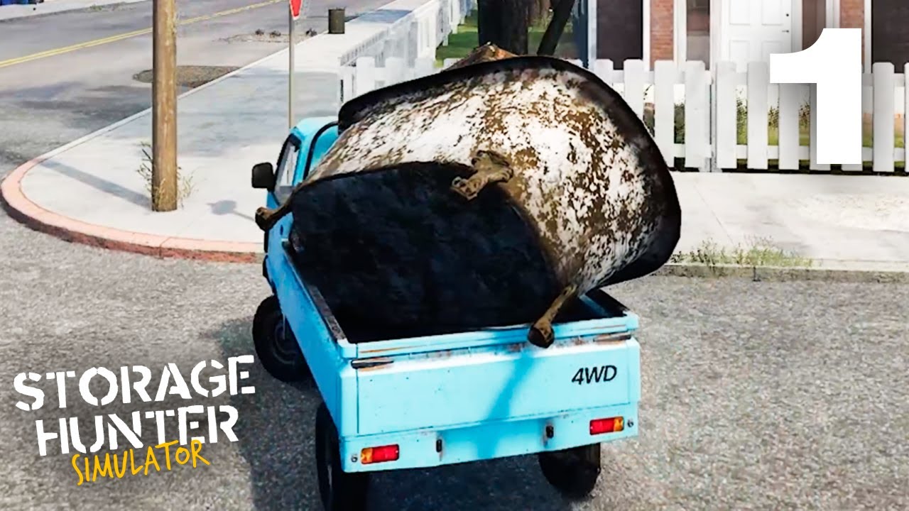 STORAGE HUNTER SIMULATOR - #1: PARTICIPANDO DO PRIMEIRO LEILÃO DE GARAGEM