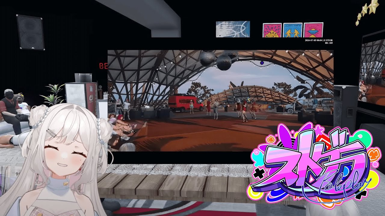 #113【#ストグラ】肉フェスパブリックビューイングした日【空舞月りり視点】