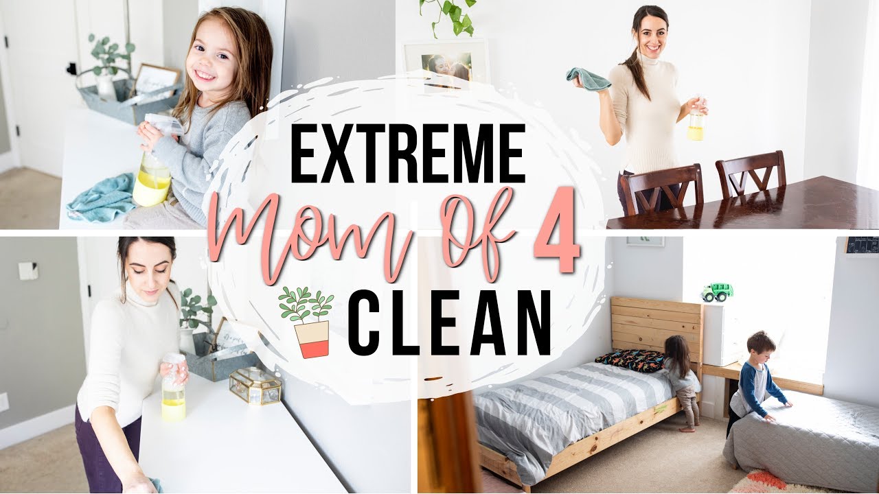 CLEAN WITH ME 2019 | MOM OF 4 CLEANING DAY ROUTINE