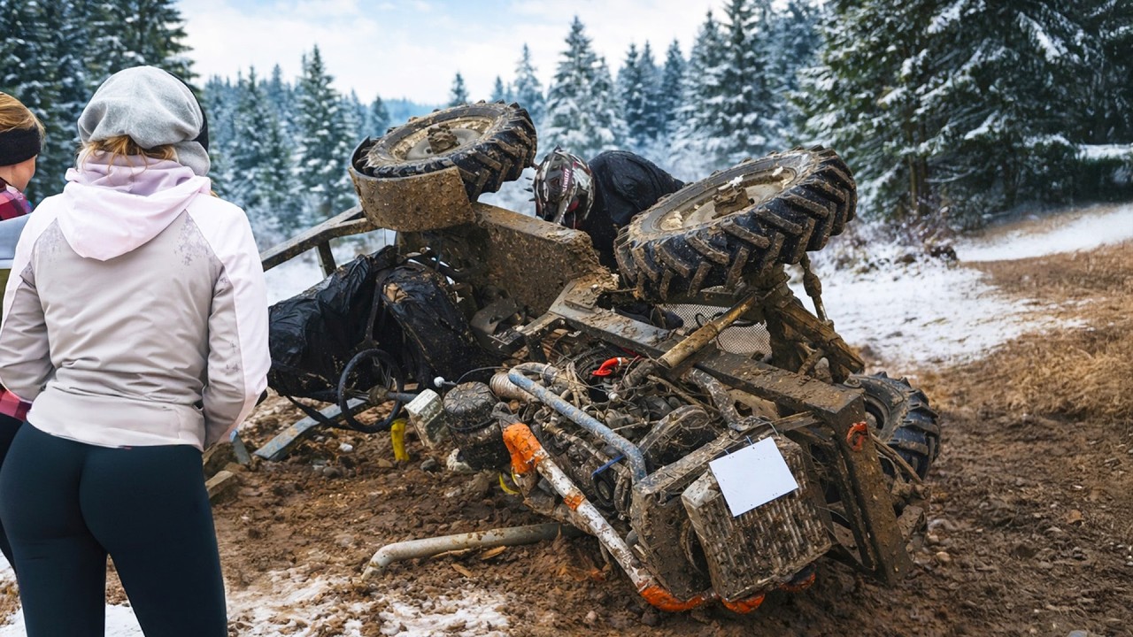 Мы перевернули трактор! 😱🚜 – Зимнее тракторное безумие