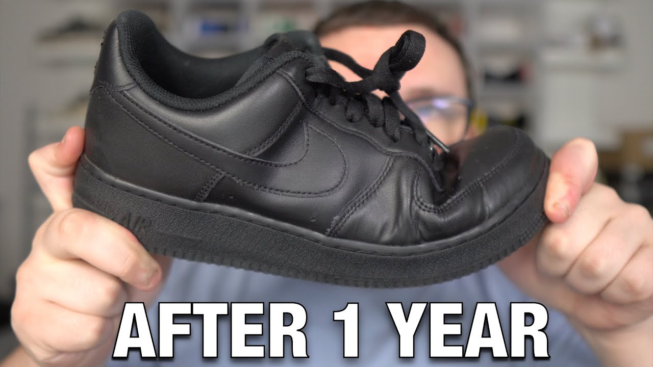 Я носил ЧЕРНЫЕ кроссовки NIKE AIR FORCE 1 каждый день целый год! (Плюсы и минусы)
