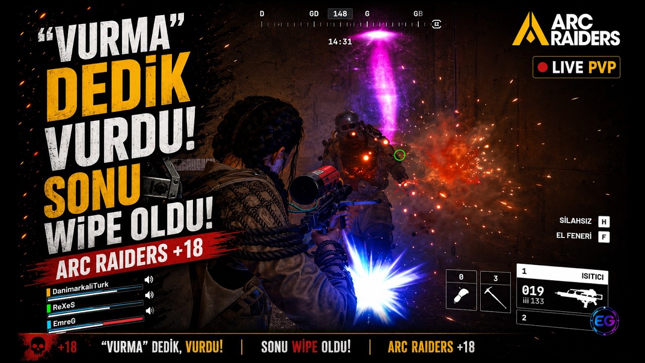 “Vurma” Dedik, Vurdu | Sonu Wipe Oldu – ARC RAIDERS +18