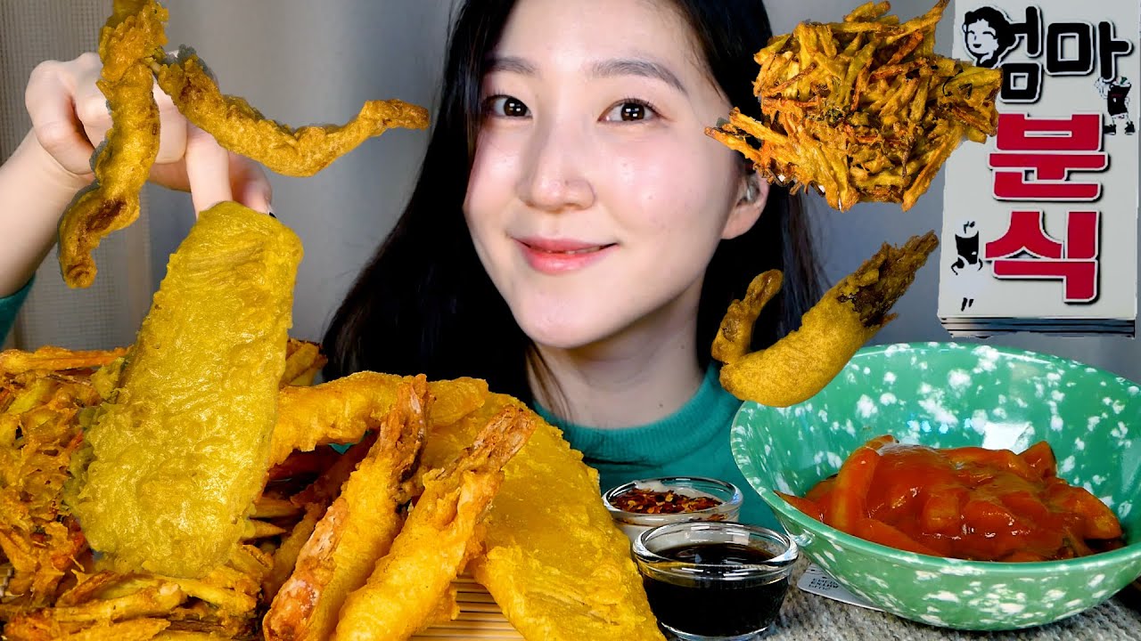 여수맛집소개 | [엄마매점] 모듬튀김 & 떡볶이🍤| EATINGSOUNDS | Mukbang