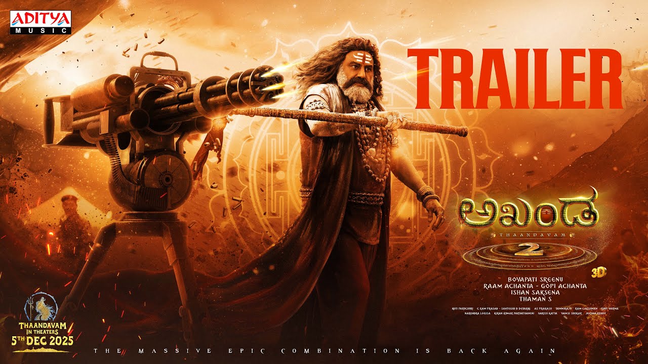 Akhanda 2 Thaandavam Trailer (Kannada) | Nandamuri Balakrishna | Boyapati Sreenu |Thaman S | DEC 5th