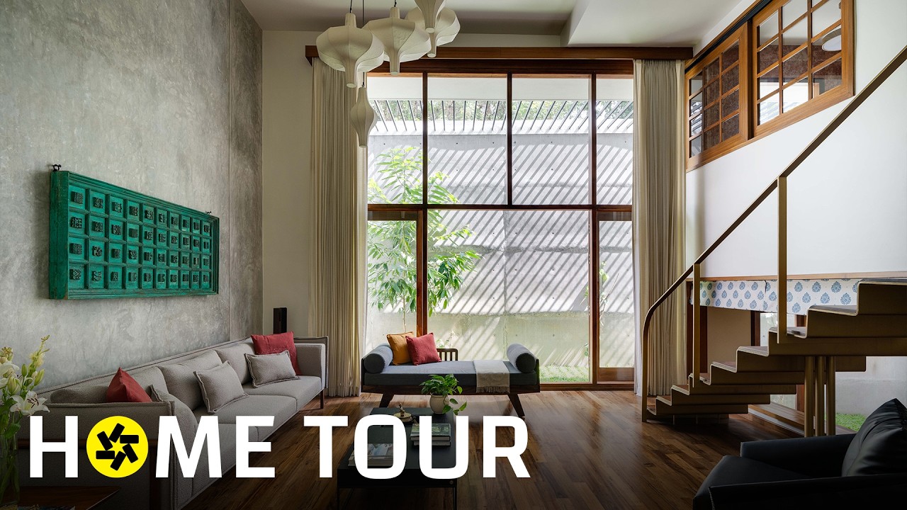 This 60x40 ft Multigenerational Bengaluru Home Uses Split Levels! (House Tour)