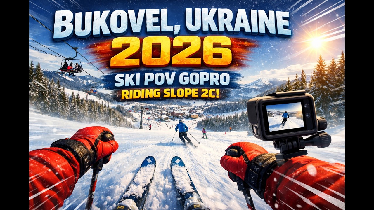 Bukovel, Ukraine | 2026 | Ski POV GoPro | Riding Slope 2C