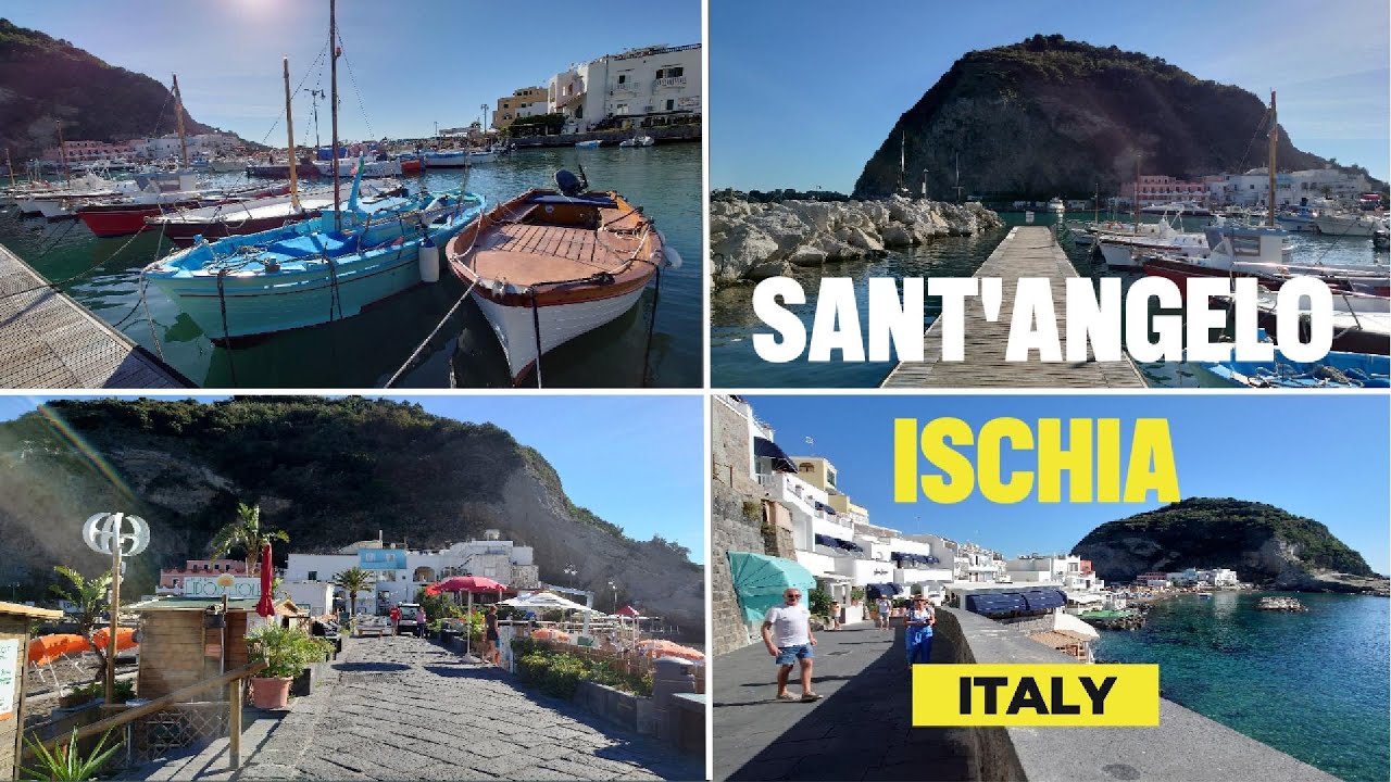 [4K]  Walking in Sant’Angelo of  Ischia Island, Italy.