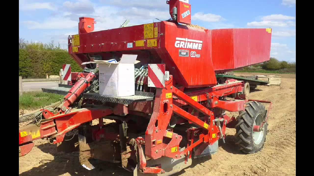 Grimme gb330 potato planting 2013