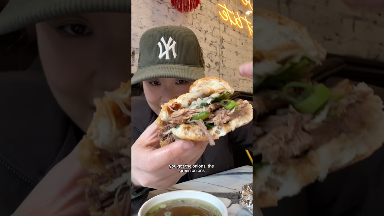 it&rsquo;s a bowl of pho but sandwich form #foodadventure