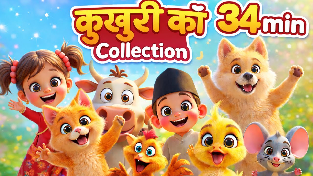 🎶🐔 कुखुरी काँ Collection | 34 Minutes of Fun Nepali Kids Songs! 🐥🎉