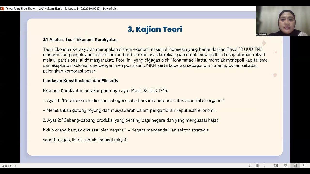 Video Prentasi UAS Hukum Bisnis