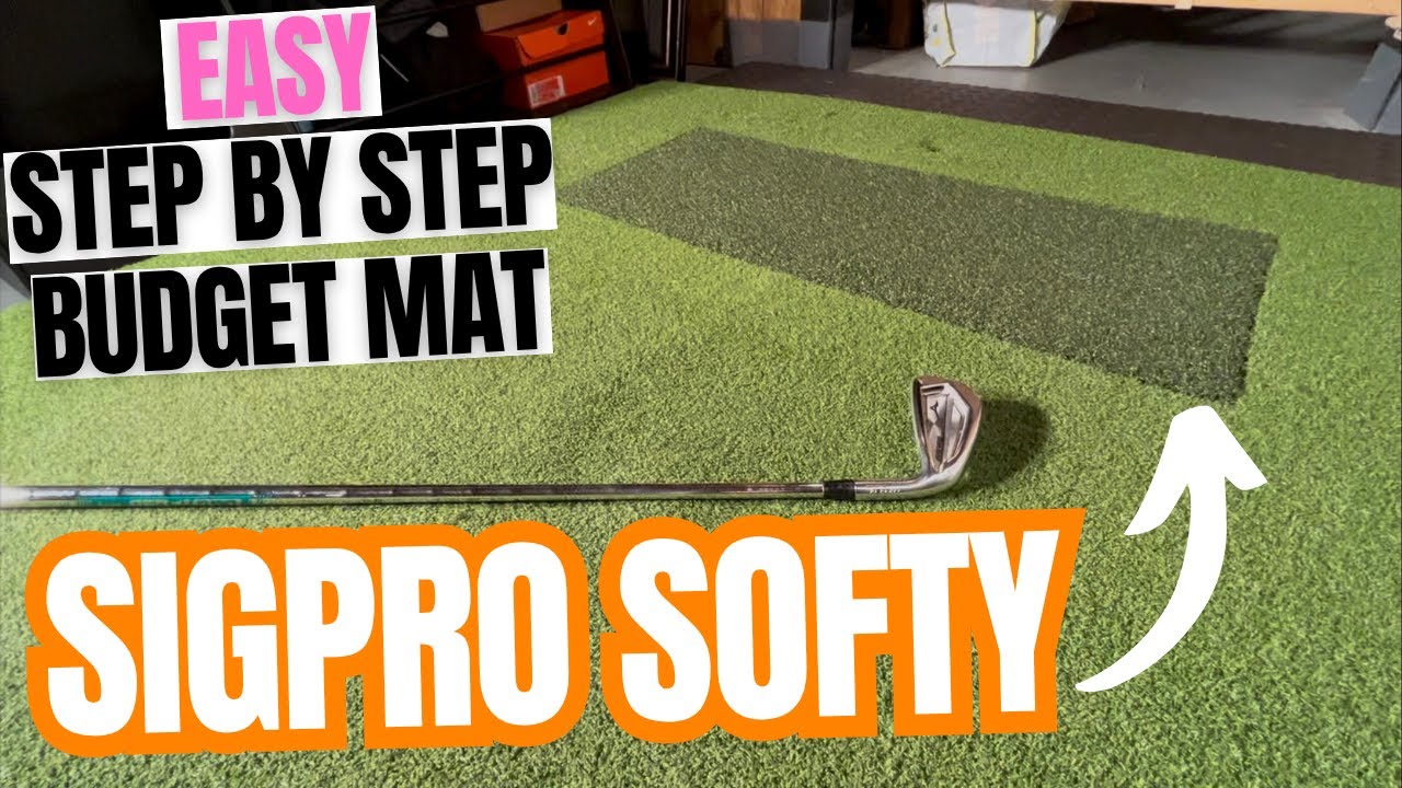 SIGPRO Softy Hitting Strip Flush | Бюджетный коврик для гольфа своими руками для Garmin R10 Rapsodo