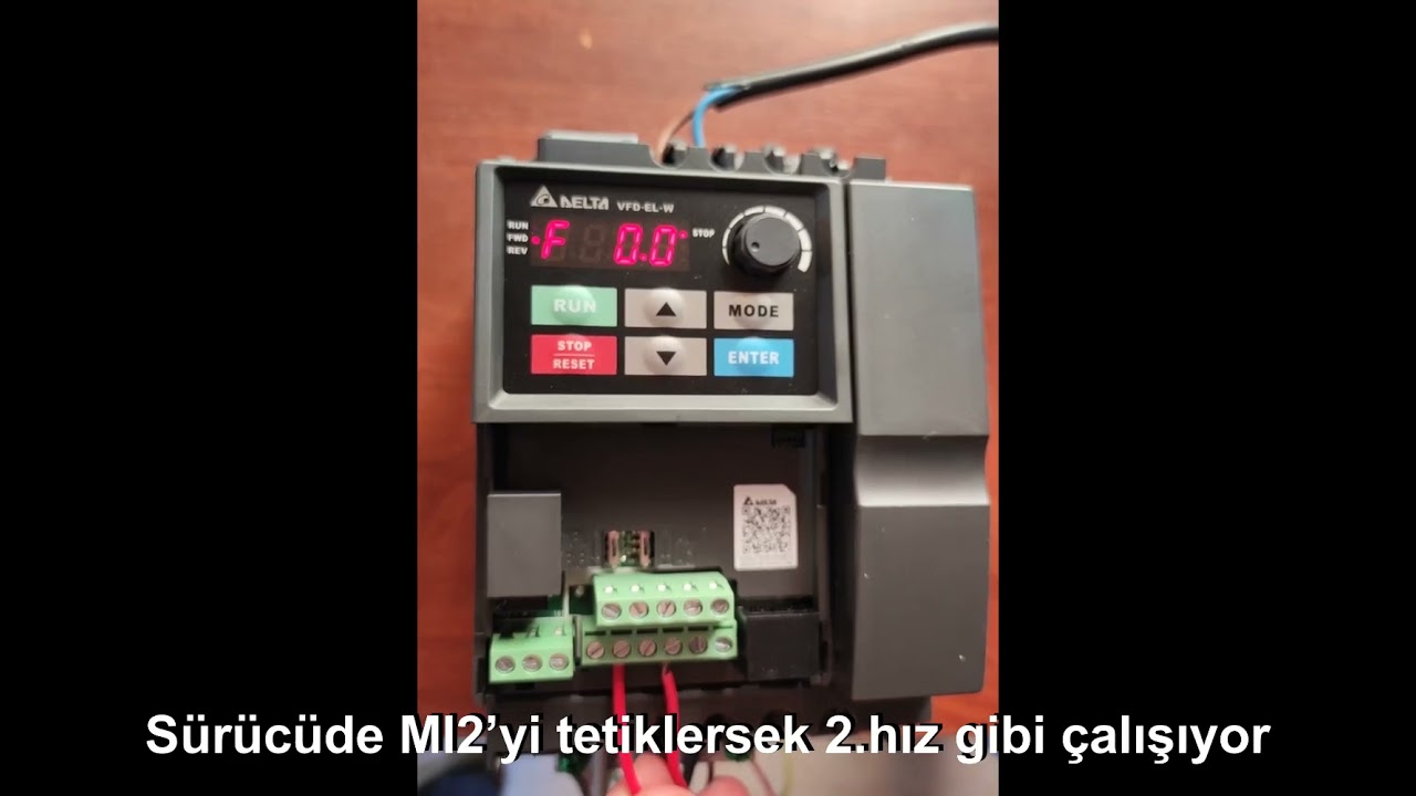DELTA VFD-EL-W AC Sürücü Ters Yönde Sürememe Problemi