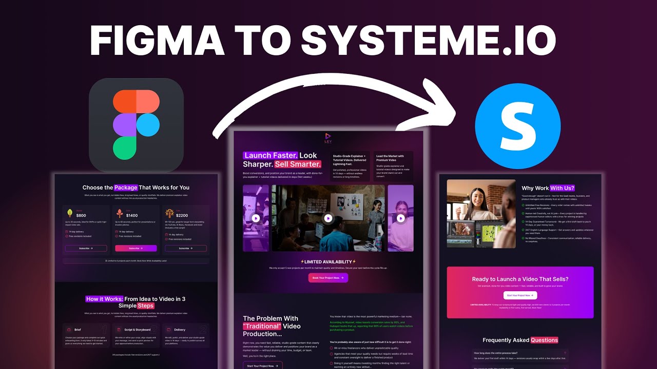 Convert Figma to Systeme.io | Complete Sales Funnel Design Review