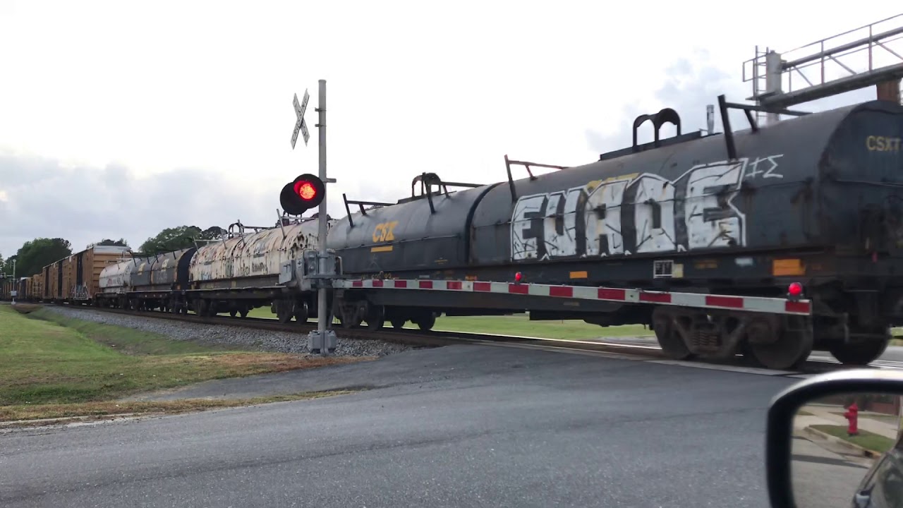 169 Car CSX Freight Train with DPU in Kenly, NC 5-3-19