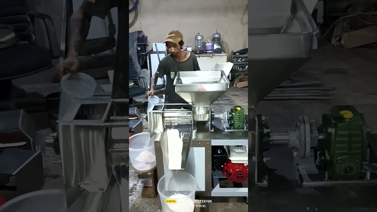 mesin santan kelapa 1 x peras langsung kering, panas , dan kaya abu type A11 CR-2 TECHNIK