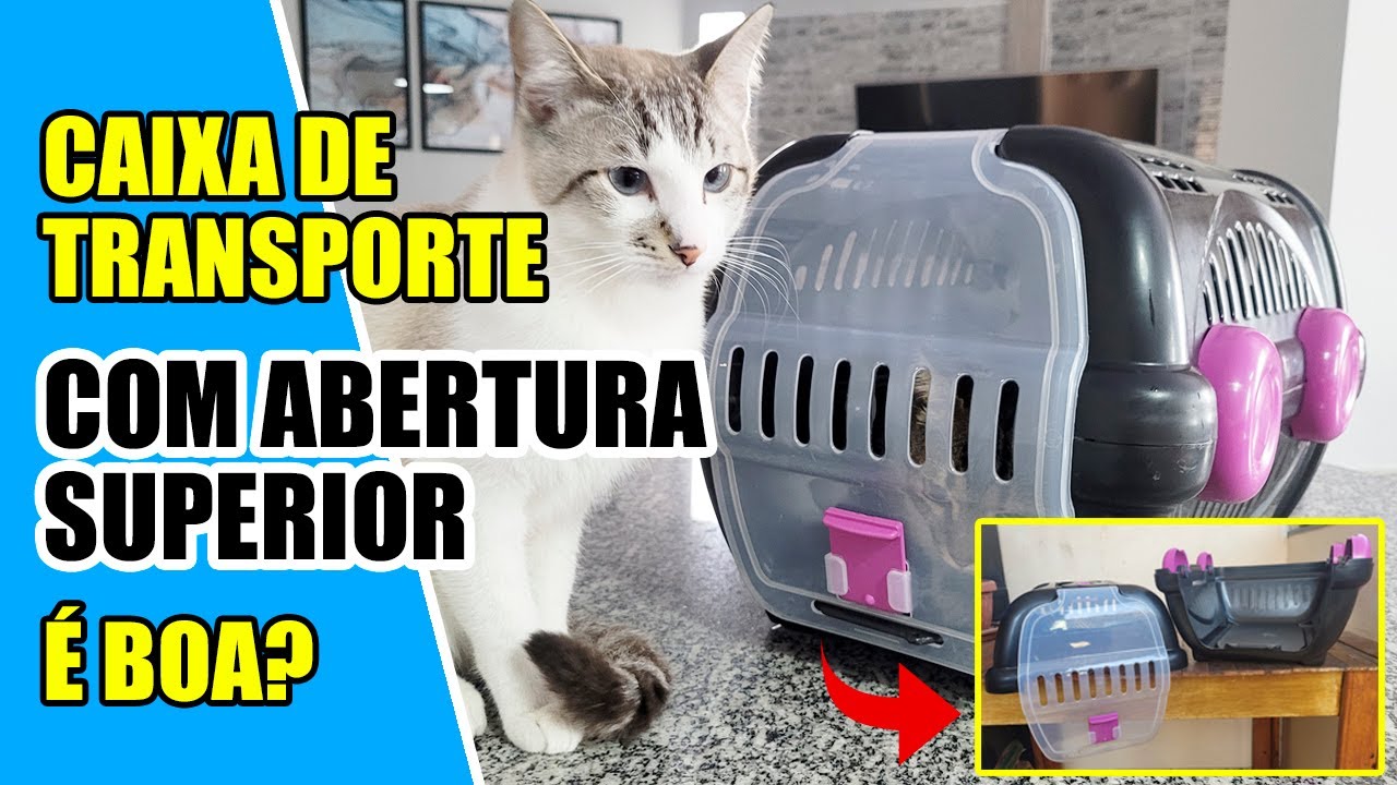 Caixa de transporte para Gatos com abertura SUPERIOR