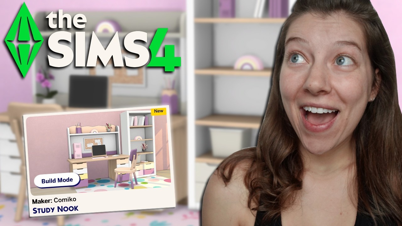 Обзор набора Study Nook от Comiko для The Sims 4 Marketplace | OhcluckGames