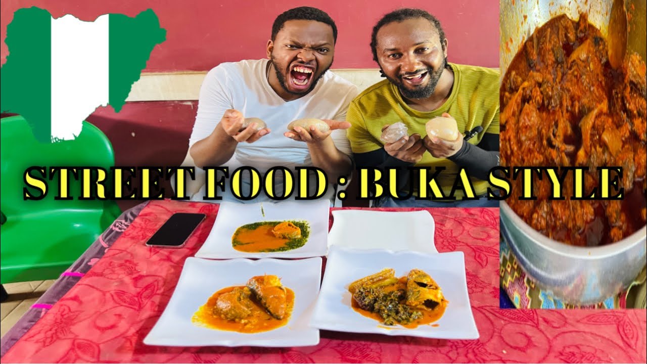 BEST EVER street food tour of Abeokuta -OFADA RICE / SAUCE + EGUSI SOUP & EBA with @Arthurlifestyle