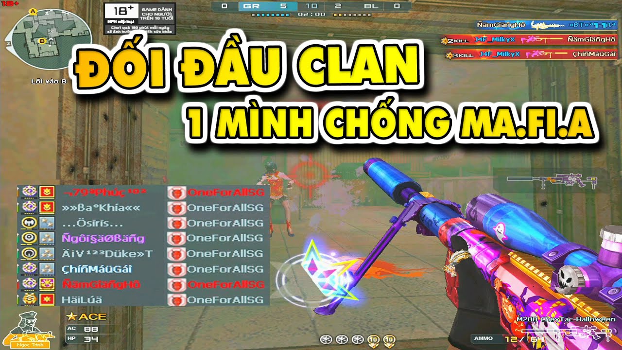 ☆ Đối đầu clan OneForAllSG - 48 k.i.ll chỉ với 10 Round - 1 mình chống cả thế giới -  Tú Lê