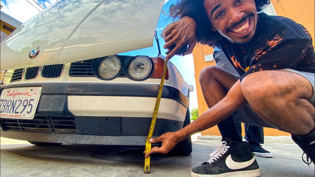 HOW TO INSTALL COILOVERS ON E34 | 535I GETS BC COILOVERS ! | SLAMMED E34 !