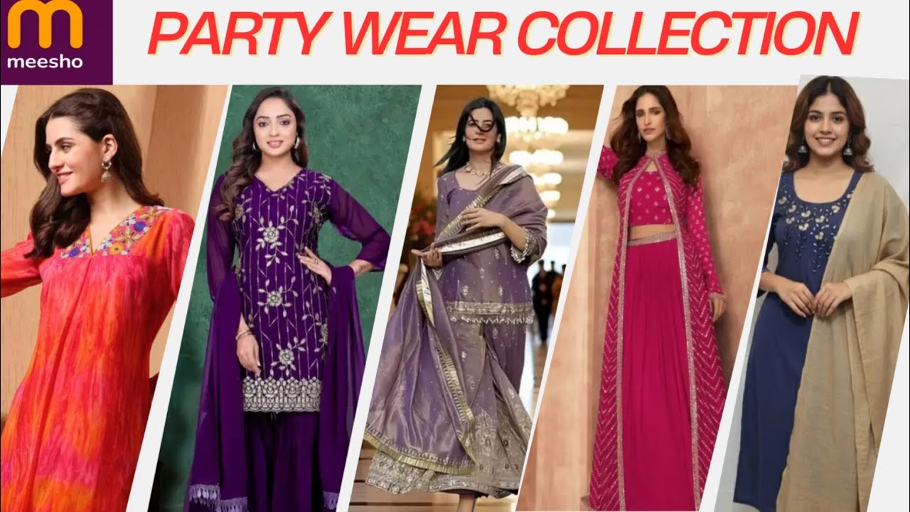 New year And Sankrathiki special Party wear collection from meesho ||partywear dresses|| 