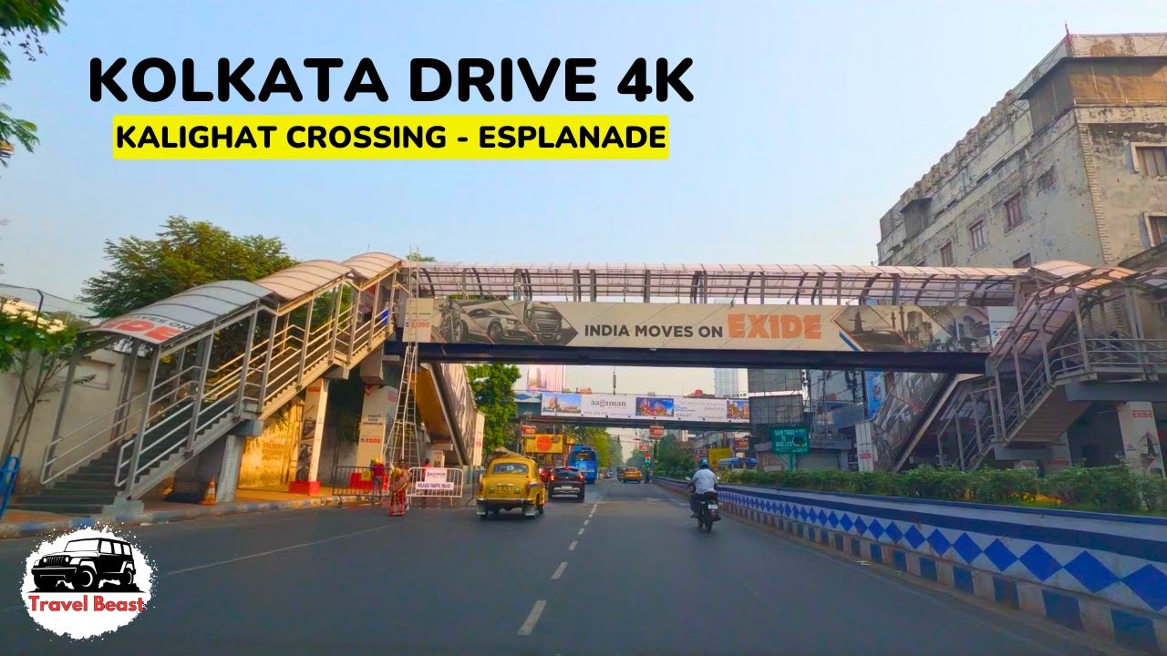 Kalighat Crossing: Elgin Road: Esplanade | Kolkara Drive 4k