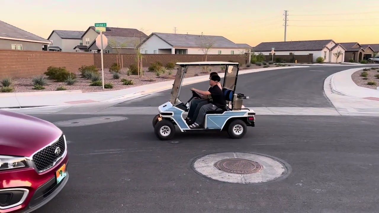 2 A.M. family golf cart made by Melex