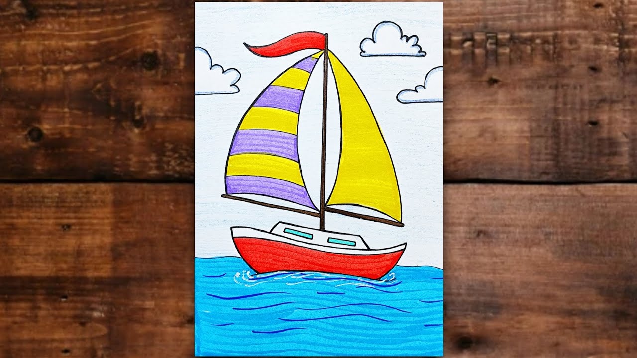 How to draw a boat | Ship drawing easy for beginners | easy boat drawing | #boat 
