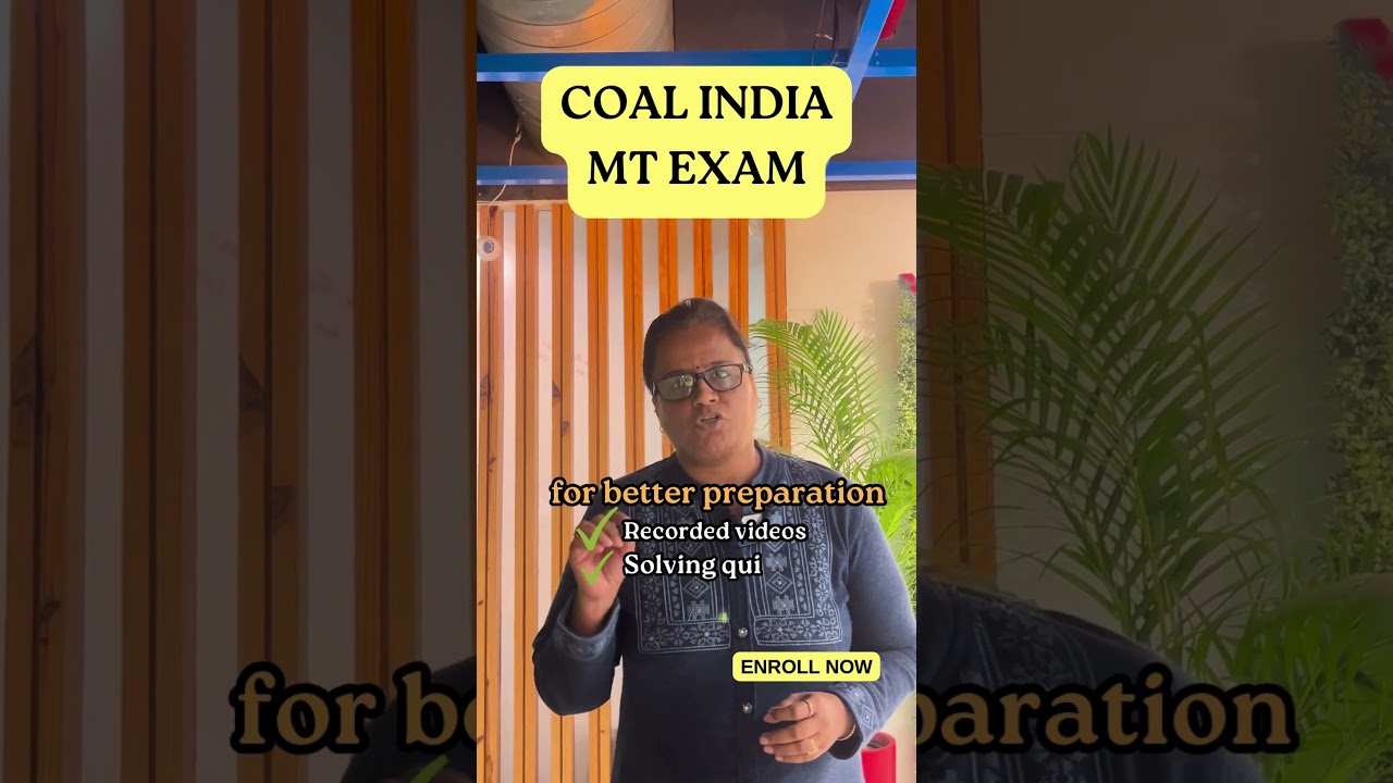 Exam Date Out - Coal India MT Exam 2025 - HR, Marketing & Sales, Materials Management