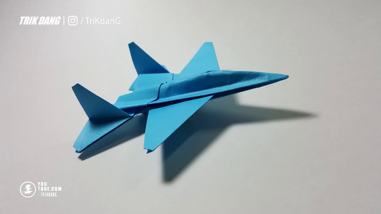 Como hacer un Avion de Papel que Vuela Mucho / muy rapido | F-14 Tomcat