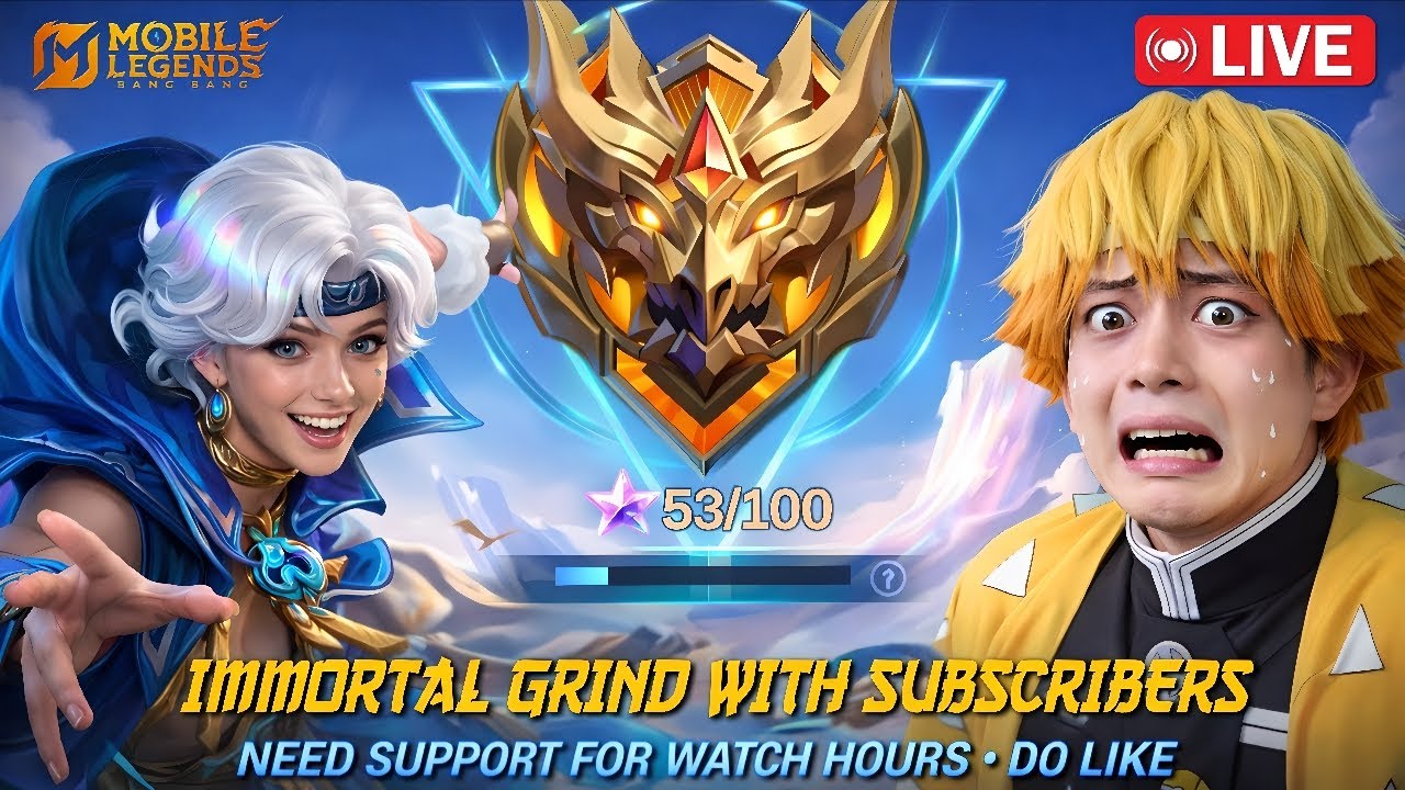 🔴 LIVE | RANK PUSH SOLO OR WITH SUBSCRIBERS | HELP WATCH HOUR 😌