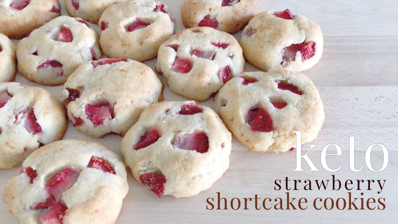 Keto Strawberry Shortcake Cookies