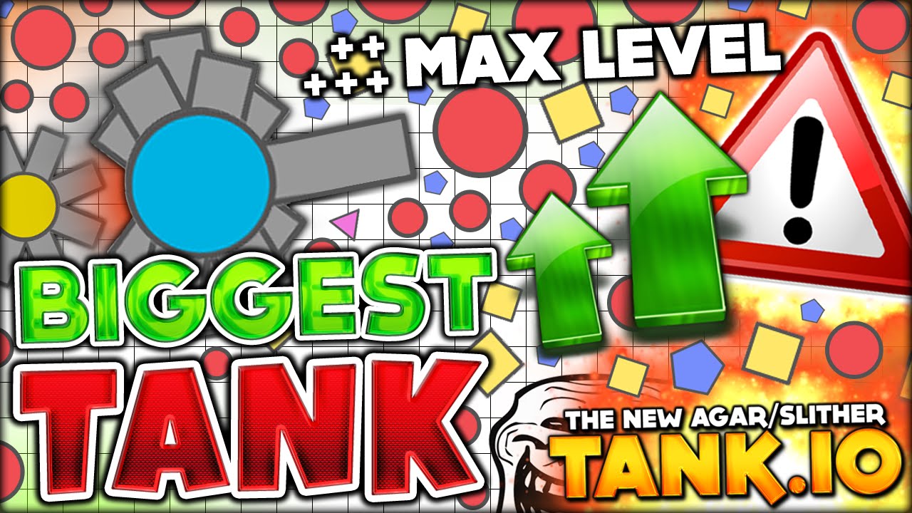 BECOMING THE BIGGEST TANK! EASY LEVEL UP AND MAX LEVEL (DIEP.IO or DIEPIO - NEW AGAR.IO/SLITHER.IO)