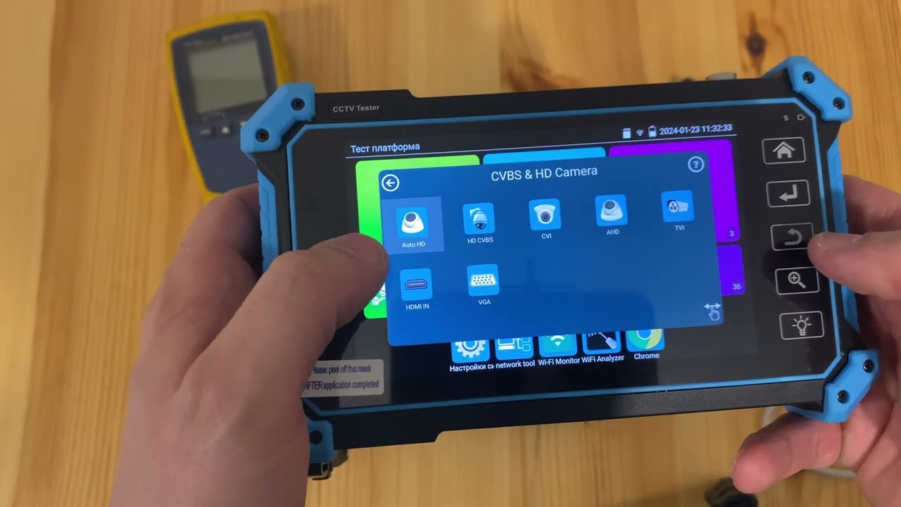 Тестер IP и аналоговых камер IPC 5100C Plus -краткий обзор, скрытые функции и не штатные приложения