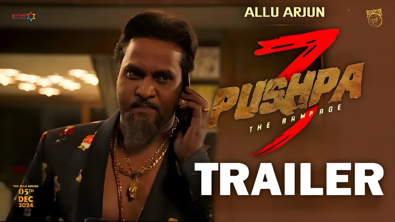 Pushpa 3 Trailer | Pushpa 3 - The Rampage 🔥 | Telugu | Allu Arjun | Sukumar | Rashmika | Fahadh