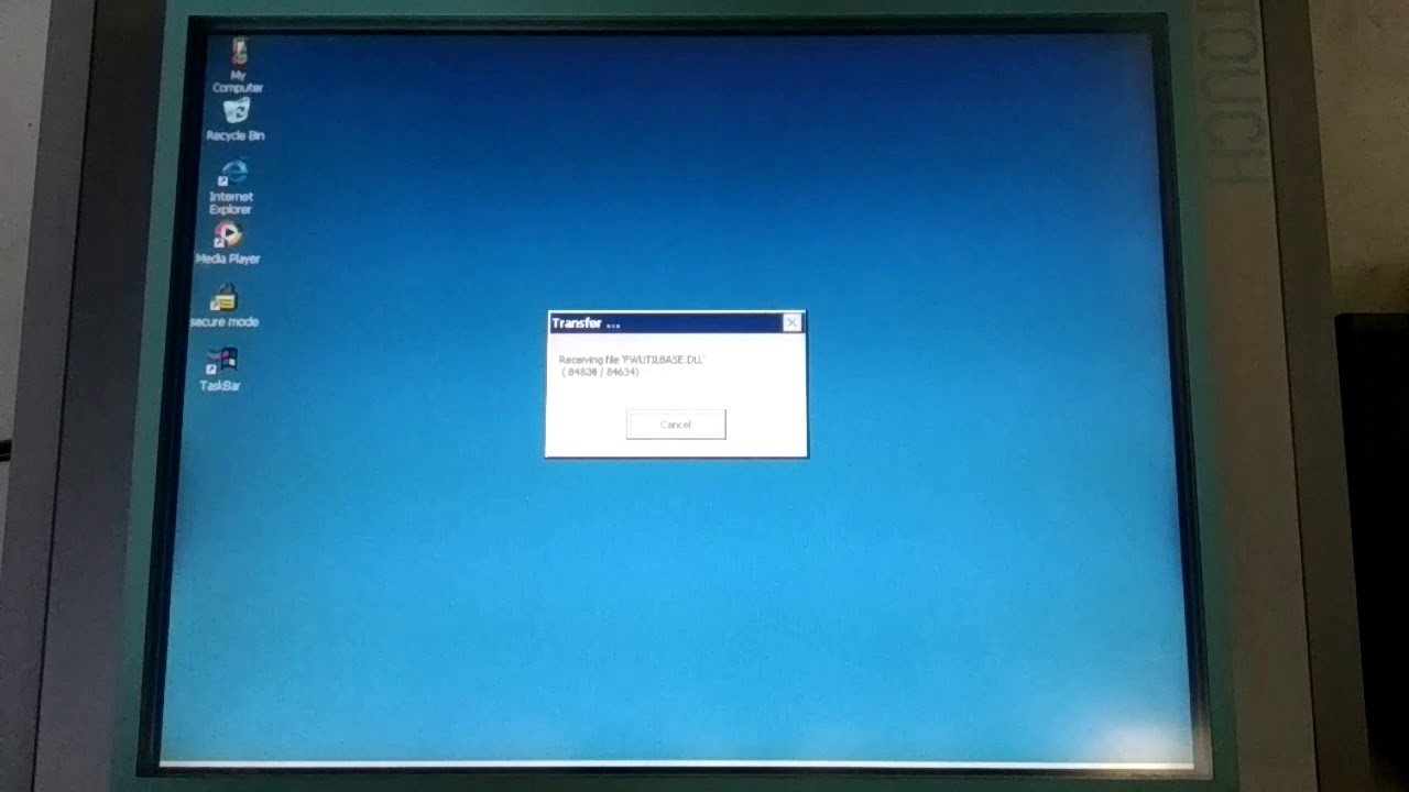 First downloading the WinCC flexible project.Part1