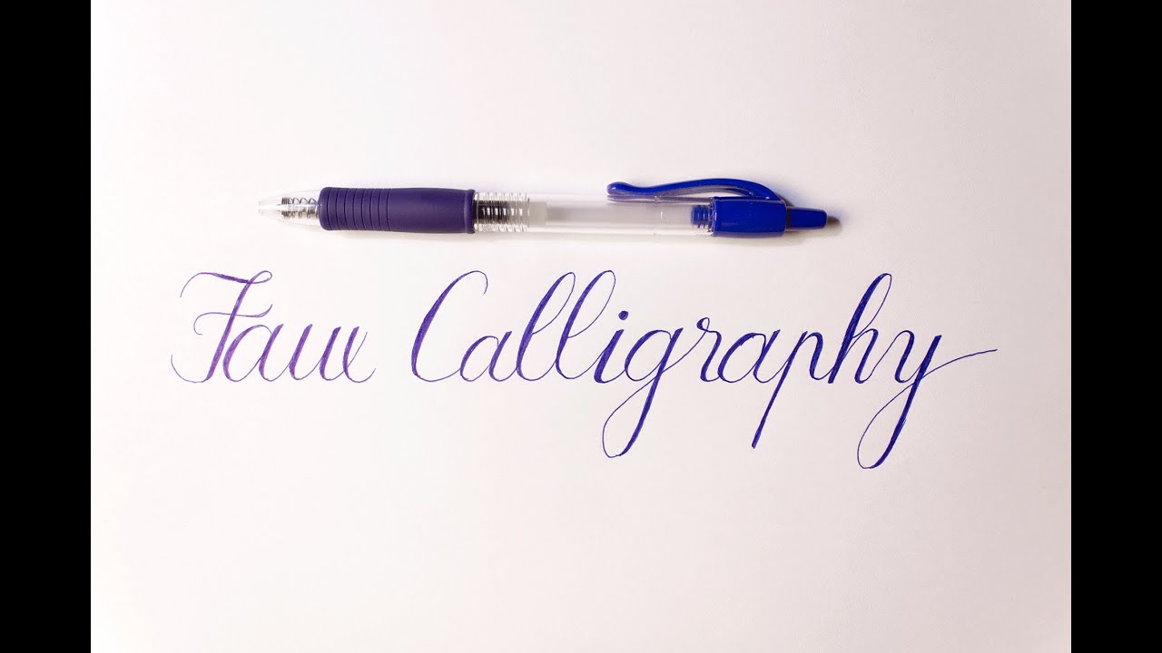 How to do Write Faux Calligraphy