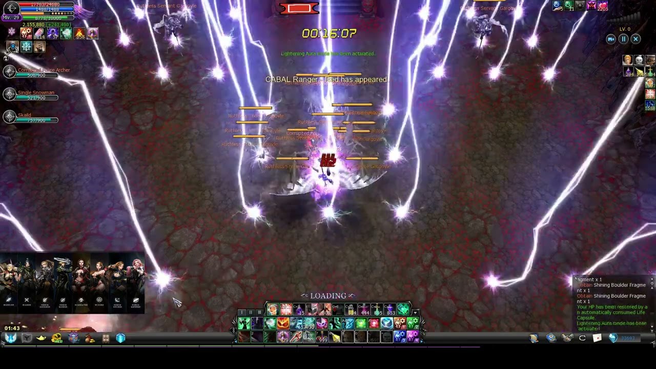 Cabal Online Force Archer MAX POWER + SAINT FORCE Clear Palestra Infernal NEW EP 40 ( Top1 Record )