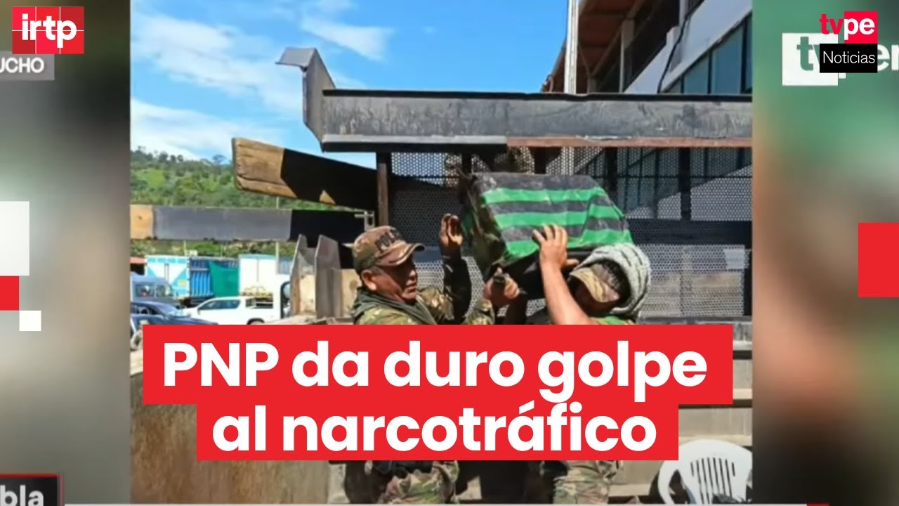 Ayacucho: PNP incauta 446 kg de drogas en camión de carga