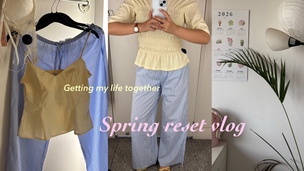Living alone in Delhi 🫐🧈spring reset vlog, shopping for spring, pink nail 🌷