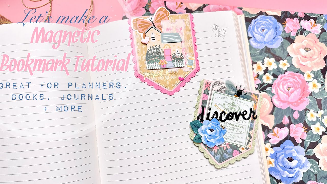 Craft With Me | Мастер-класс по созданию магнитной закладки | Идеально подходит для ежедневников,...