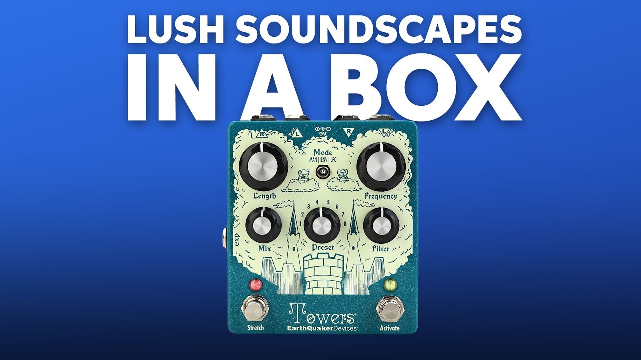 Демонстрация педали генератора звукового ландшафта EarthQuaker Devices Towers с участием Джейми С...