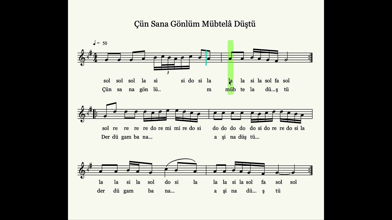 Çün sana gönlüm mübtela düştü (Açıklama)